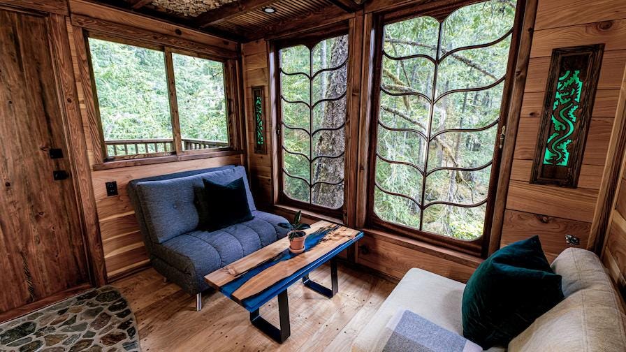 Cabin living in British Columbia