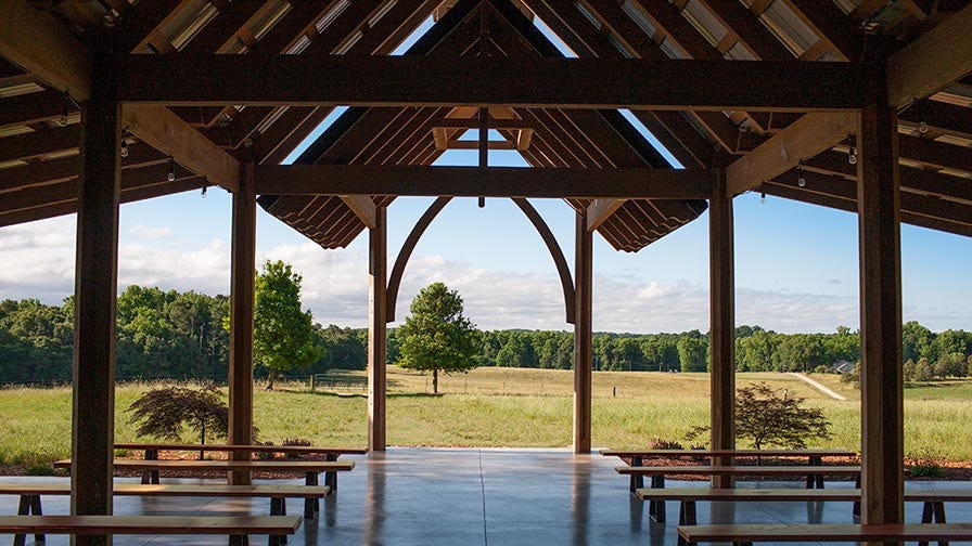 Crockett Creek Crossing Farm Chapel Benches