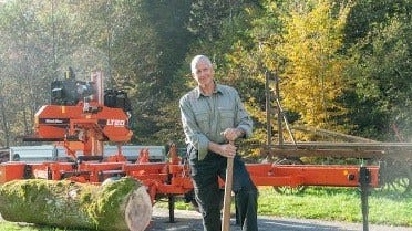 Retired Engineer Sawmilling and Woodworking in the French Alps 