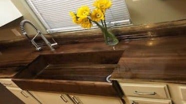 DIY: Wood Sink and Countertop for Farmhouse