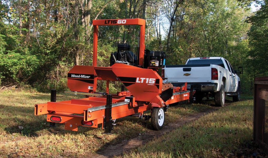 LT15GO portable sawmill mobility